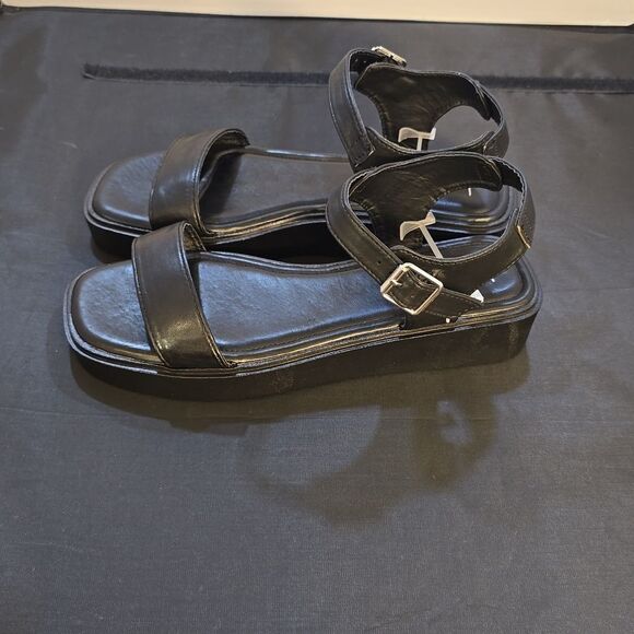 BRAND NEW NICOLE MILLER PLATFORM WEDGE WITH ANKLE STRAP, WOMEN'S SANDAL - Picture 6 of 15